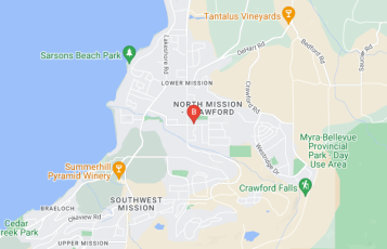 Facials By Minna location map: 720 McClure Road, Kelowna, BC