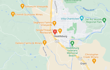 Lavish Audio - Video - Control Healdsburg location map: 402 Moore Lane, Healdsburg, California