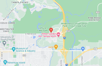 Temple Terrace Local location map: 7320 East Fletcher Ave, Tampa, FL