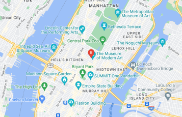 Skyline VIP Limo location map: 1330 6th Ave, New York, NY