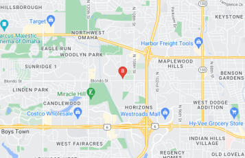 StaffHigher Recruiting Services location map: 11102 Blondo St Suite 100-B, Omaha, NE