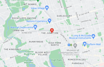 Leon Psychology Clinic location map: 2967 Dundas St. W. Suite 515, Toronto, Ontario, Canada, M6P 1Z2, Toronto, Ontario