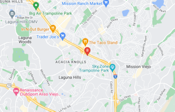 A 2 Z Tax Financials location map: 25241 Paseo De Alicia Suite 100, Laguna Hills, CA