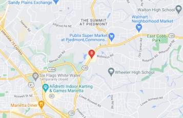 Marietta Limo Service location map: 2146 Roswell Rd ste 108-117, Marietta, GA