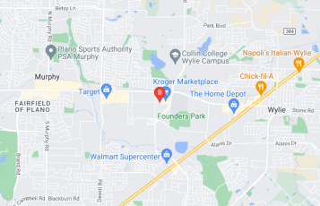 Wylie Towing location map: 203 Security Ct, Wylie, TX