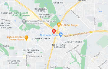 Towing Service & Roadside Assistance location map: 3333 Naaman School Rd, Garland, TX