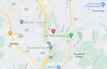 Titan Restoration & Construction location map: 211 Ricelan Drive, Simpsonville, SC