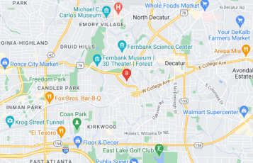 MBenoit Associates location map: 533 Ridgecrest Rd NE, Atlanta, Ga
