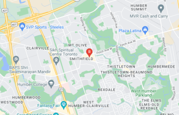 Ontario Conservatory of Music location map: 1530 Albion Road, Etobicoke, Ontario