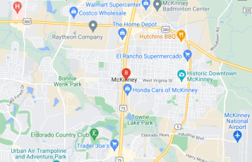 Towing Service in Mckinney location map: 101 S Central Expy, Mckinney, TX