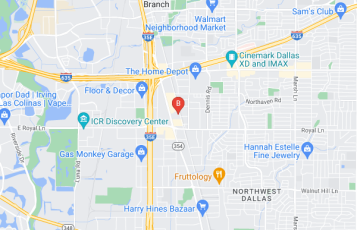 Dallas Towing and Recovery location map: 11425 Denton Dr, Dallas, TX