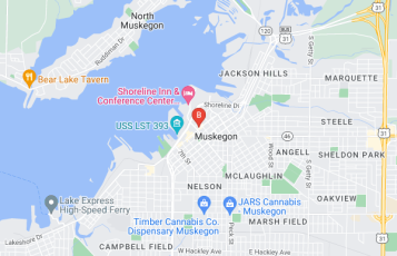Embark Financial Partners location map: 380 W. Western Ave, Muskegon, Michigan