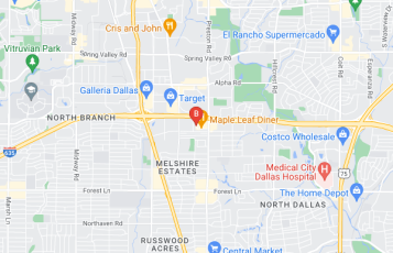 Integrity Collisionand & Towing location map: 12854 Spurling Rd, Dallas, TX 75230, Dallas, TX