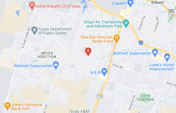 Garage Door Repair Company of Killeen location map: 3806 Tallwood Drive, Killeen, Texas