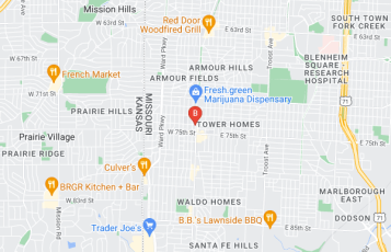 Wellness in Motion location map: 7400 Wornall Rd suite 4, Kansas City, MO