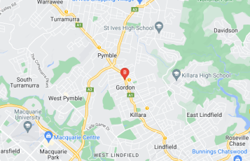 Wizcrete Concrete location map: 776 Pacific Hwy, Gordon, NSW
