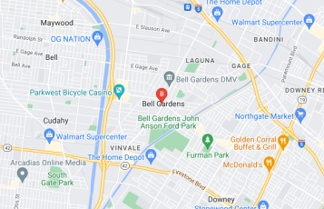 Abogados de Accidentes de Trabajo location map: 6336 Florence Ave Ste 32, Bell Gardens, California