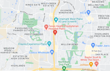 Plano Tow Truck Service location map: 2800 N Dallas Pky, Plano, TX