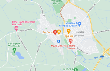 Hamm Kurier location map: Emsdettener Str. 10, Greven, NORDRHEIN-WESTFALEN