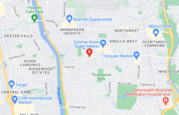 Digital Spider Web location map: 2178 Sandover Rd, Columbus, OH