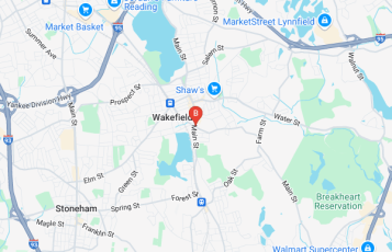 Kumon Math and Reading Center of Wakefield location map: 602 Main St, Wakefield, MA