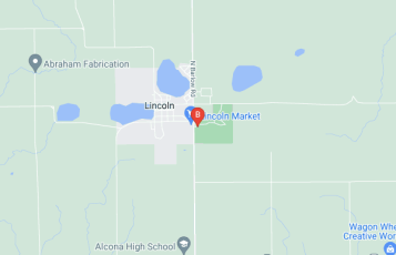 Alcona County Fair location map: 854 N Barlow Rd, Lincoln, MI