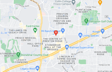 Towing in Frisco & Roadside Assistance location map: 3333 Preston Rd, Frisco, TX
